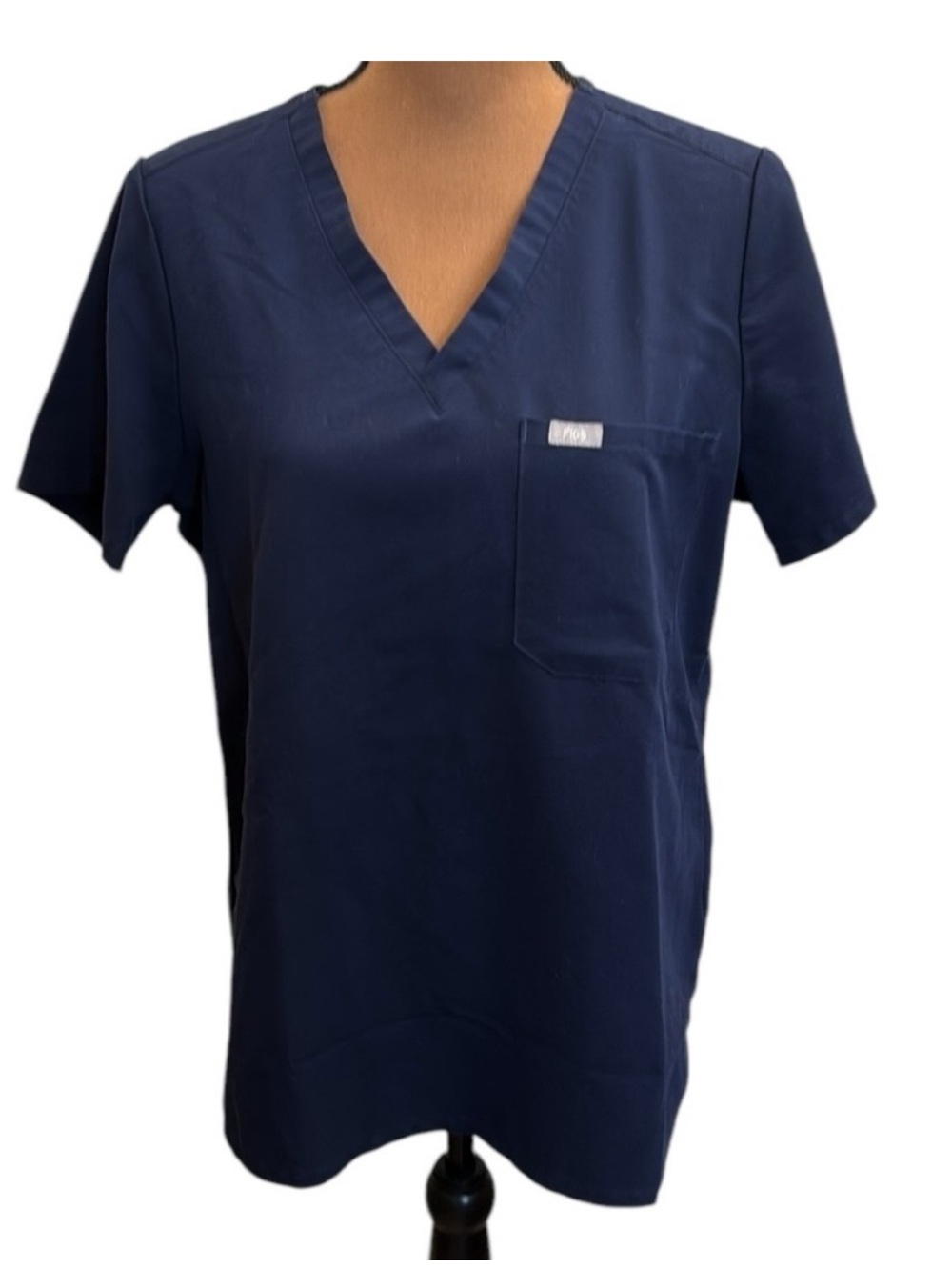 Figs Navy Blue Catarina Technical Collection‎ Women’s Scrub Top PO 1616 Size XL